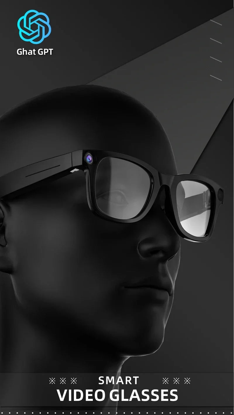 800W Pixel Intelligent Glasses AI G300 HD Shooting Video Voice Call Translation Multifunction Anti-blue Light Smart Glass