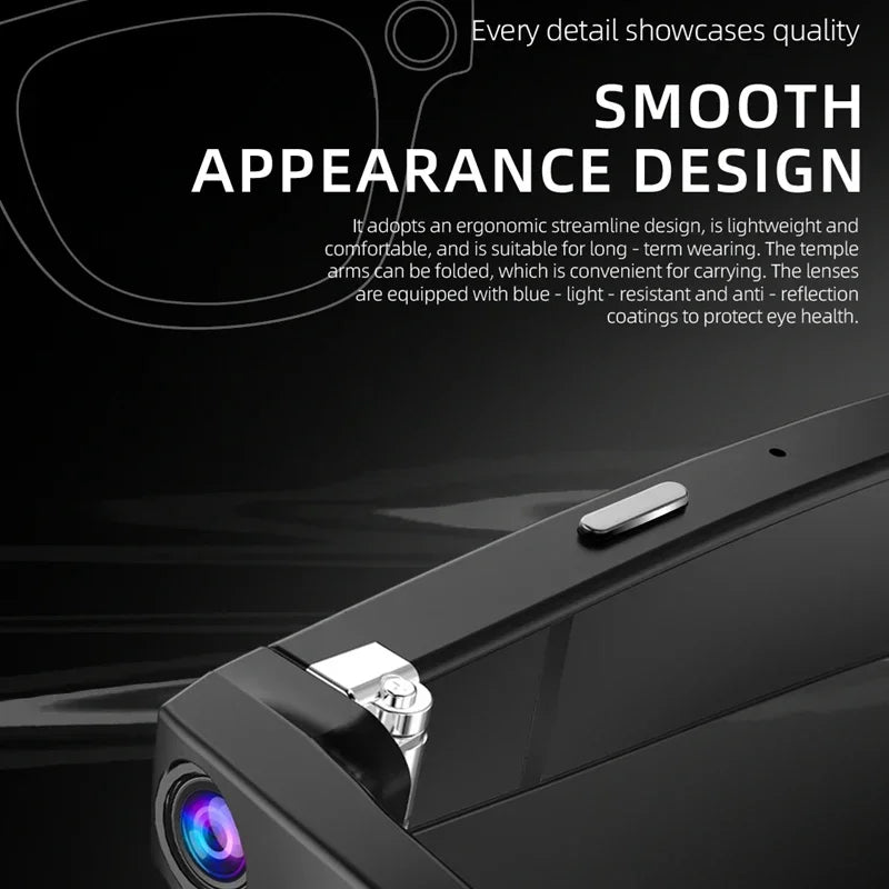 800W Pixel Intelligent Glasses AI G300 HD Shooting Video Voice Call Translation Multifunction Anti-blue Light Smart Glass